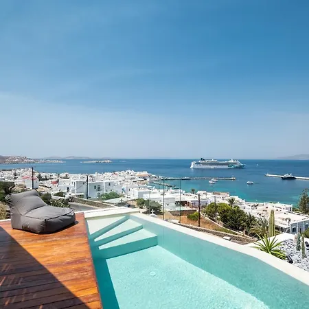 فيلة Nima - 2 Bedroom With Private Pool & Sea View, Mykonos Town *