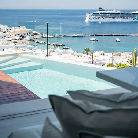 Nima - 2 Bedroom With Private Pool & Sea View, Mykonos Town * Klouvas
