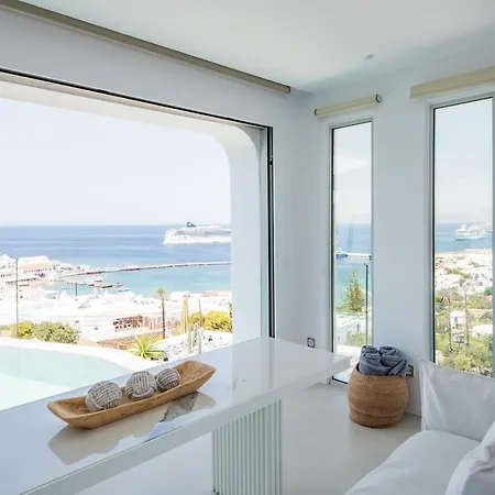 Villa Nima - 2 Bedroom With Private Pool & Sea View, Mykonos Town Klouvas