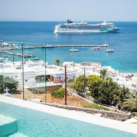 Nima - 2 Bedroom With Private Pool & Sea View, Mykonos Town *