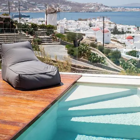 Nima - 2 Bedroom With Private Pool & Sea View, Mykonos Town * Klouvas